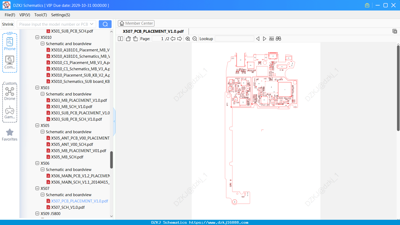 Infinix X507_PCB_PLACEMENT_V1.0